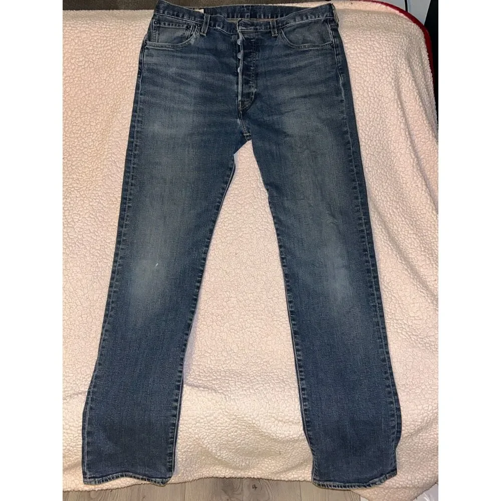 Y2K Men's Levi's Premium 501 Original Fit Denim Jeans W33 L34